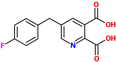 MC095827 5-(4-Fluorobenzyl)-2,3-pyridinedicarboxylic acid